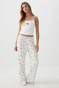 Camisole de pyjama à broderie