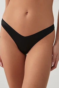 Culotte tanga en satin luxe
