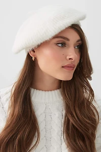 Ardene Super Soft Beret in Off-White