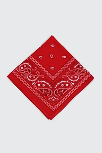 Bandana cachemire rouge
