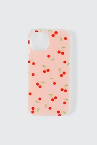 Ardene Cherry iPhone 13/14/15 Case in Light Pink