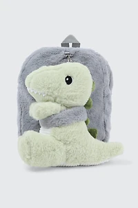 Ardene Kids Backpack with Animal Plushie in Light | Polyester