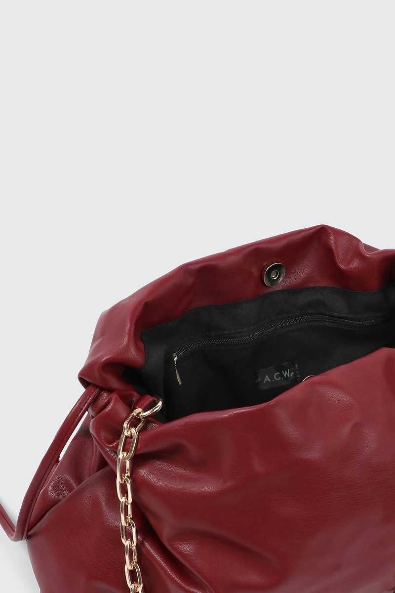 Sac d'épaule en faux cuir