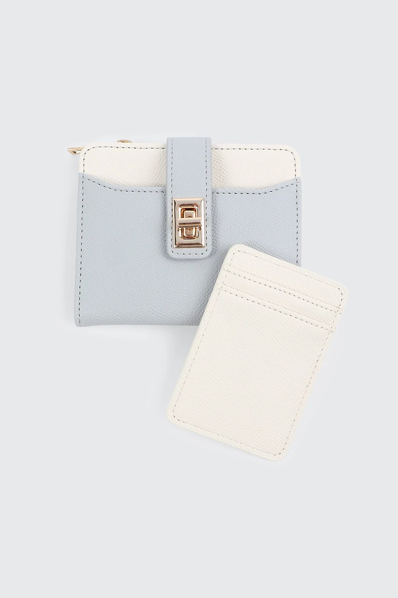 Portefeuille à blocs de couleurs