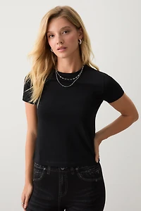 Ardene Effortless Everyday T-Shirt in | Size | Cotton/Elastane | Eco-Conscious