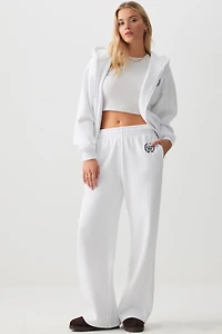 Veste ample à capuchon broderie