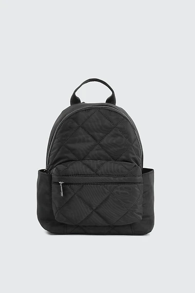 Ardene Quilted Nylon Backpack in Black | 100% Recycled Polyester/Nylon | Eco-Conscious