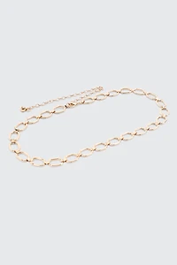 Ardene Oval Link Chain Belt in Gold