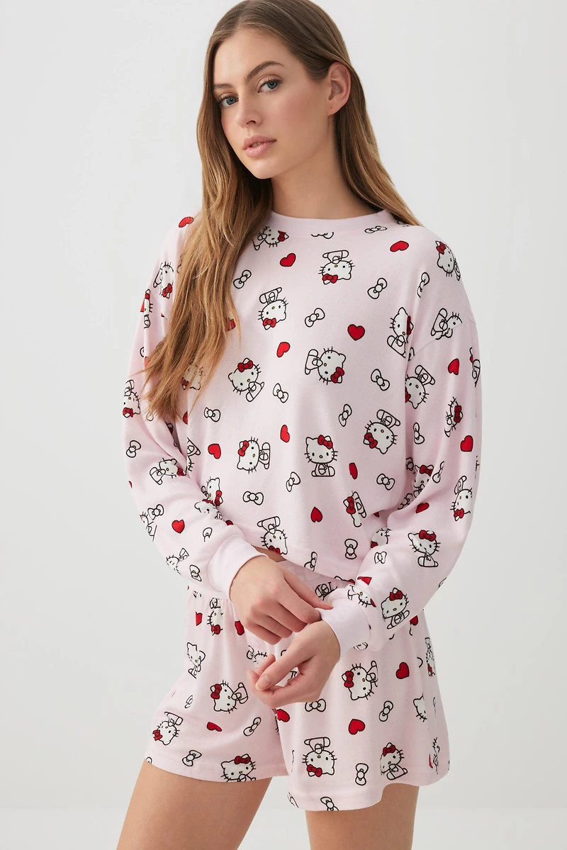 Ensemble pyjama haut court Hello Kitty