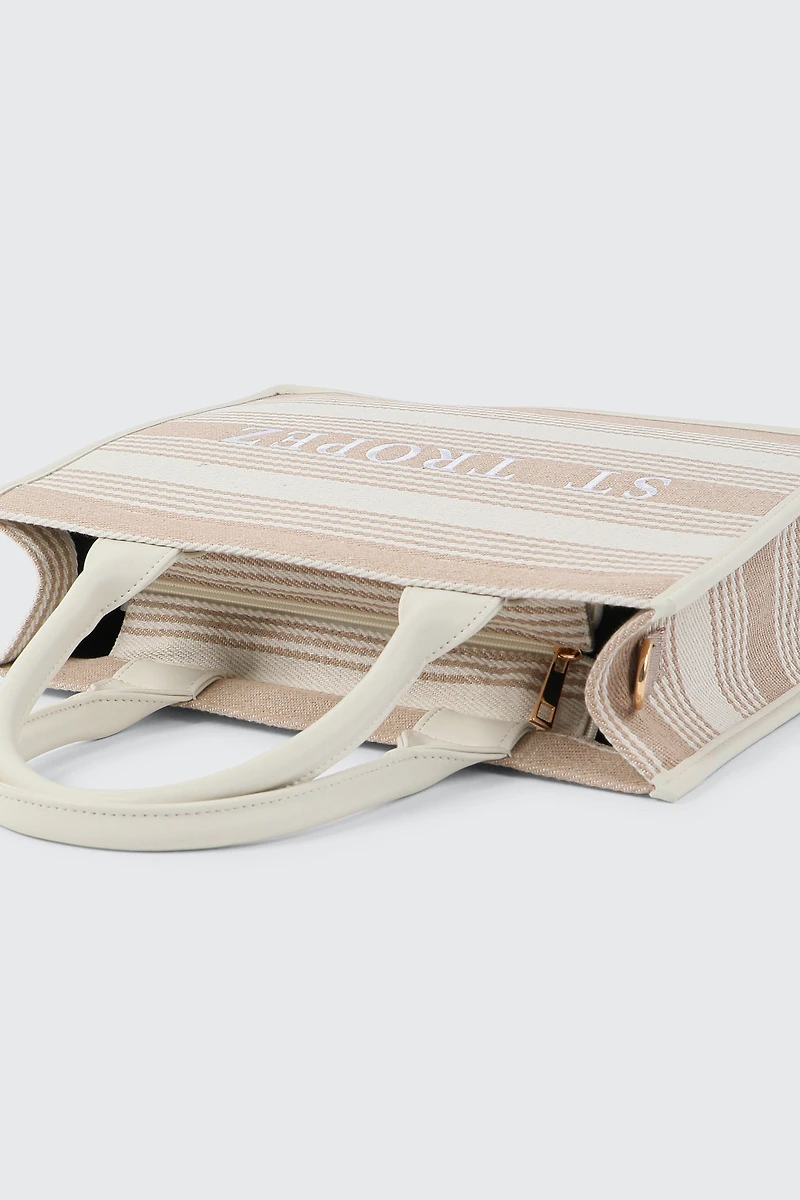 Grand fourre-tout à rayures