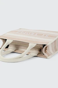 Grand fourre-tout à rayures