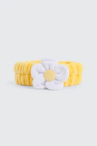 Ardene Flower Spa Headband in Light Yellow