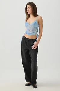 Camisole en maille à fronces latérales