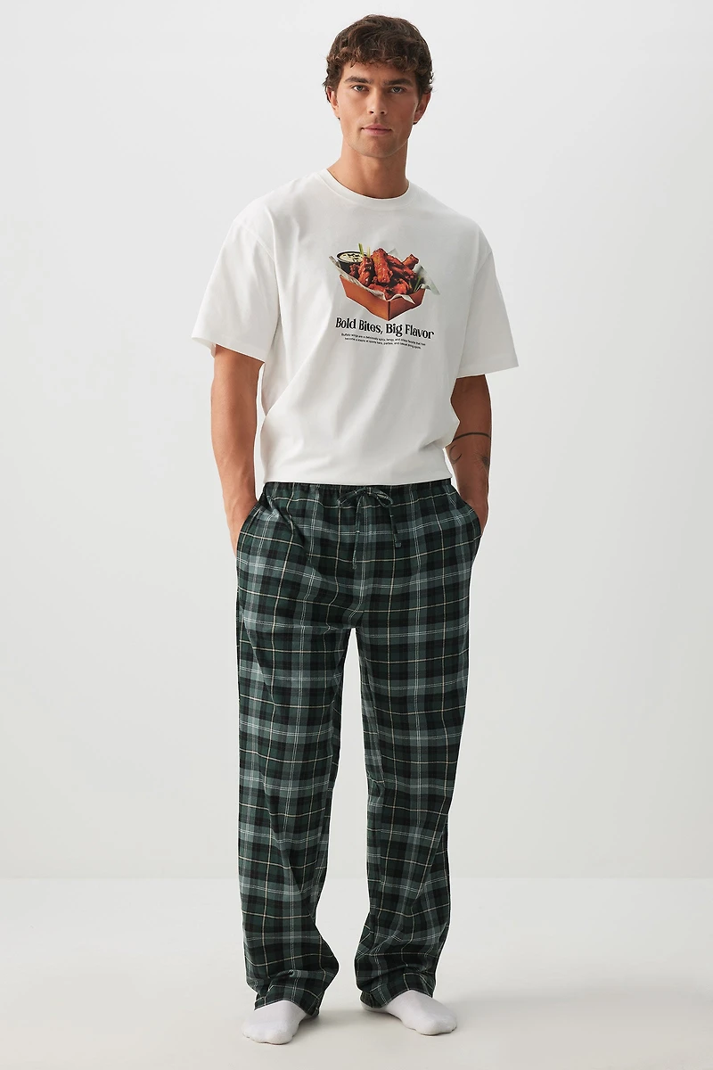 Ardene Man Plaid PJ Pants For Men in Dark Green | Size | 100% Cotton
