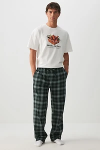 Ardene Man Plaid PJ Pants For Men in Dark Green | Size | 100% Cotton