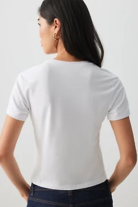 T-shirt court et ajusté Mustang