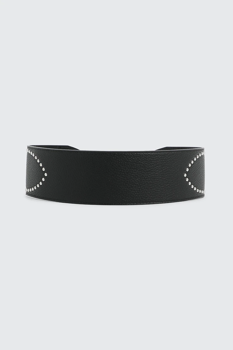 Ceinture corset cloutée