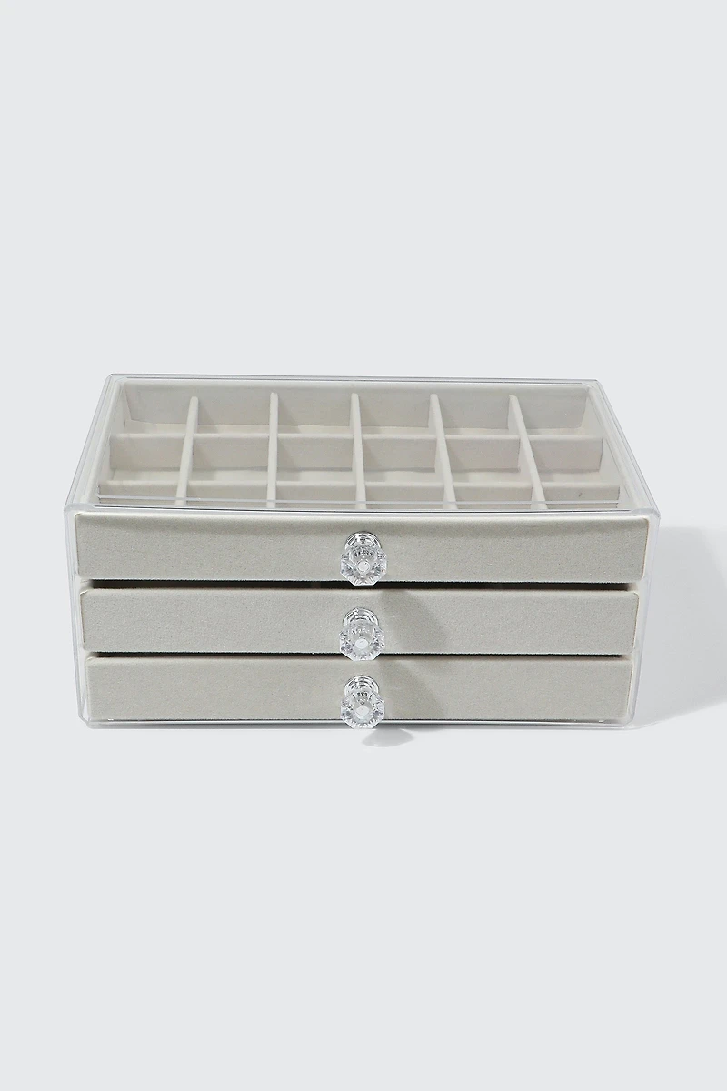 Boîte à bijoux 3 tiroirs