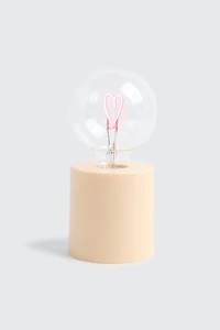 Lampe de table à filament cœur DEL