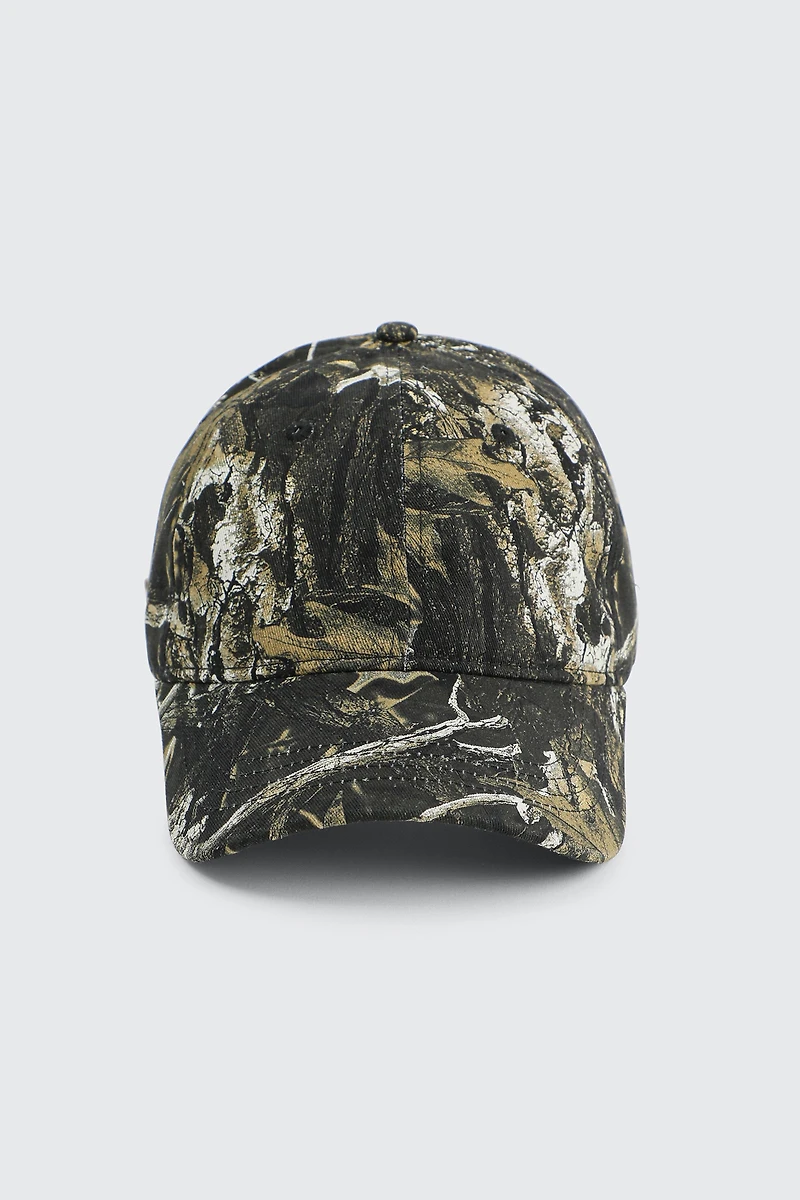 Ardene Camouflage Cap in Khaki | 100% Cotton