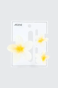 Lot de 3 pinces à cheveux fleurs tropicales
