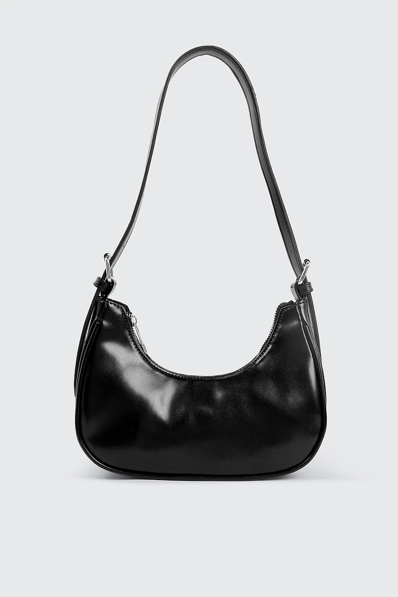 Ardene Faux Leather Shoulder Bag in | 100% Recycled Polyester/Faux Leather | Eco-Conscious