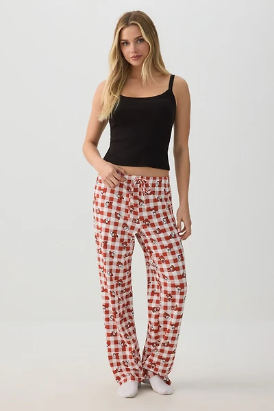 Ardene My Melody Straight Leg PJ Pants in Red | Size | Polyester/Spandex