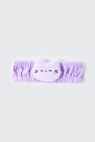 Ardene Kids Cat Spa Headband in Medium Purple | Polyester