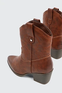 Bottes de cowboy effet usé