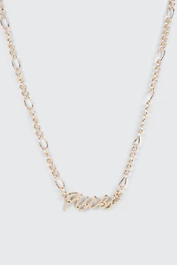 Ardene Pisces Zodiac Chain Necklace in Gold