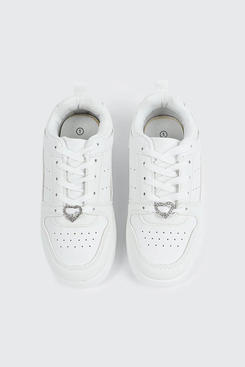 Espadrilles basketball à détail de breloque