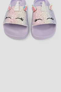 Sandales licornes à bride arrière