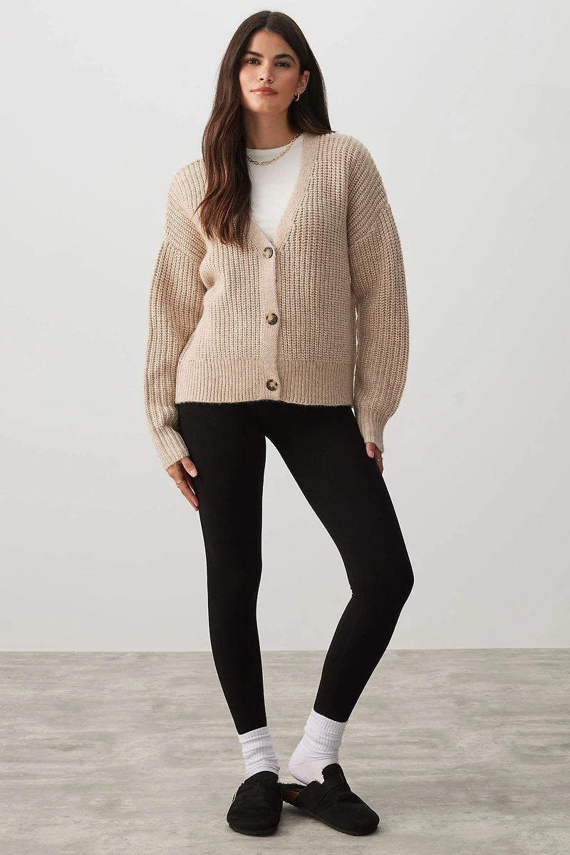 Ardene Soft Inside Seamless Leggings in Black | Size | Polyester/Rayon