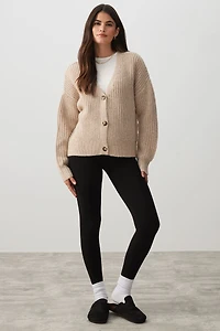 Ardene Soft Inside Seamless Leggings in Black | Size | Polyester/Rayon