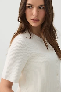 Cardigan à manches courtes