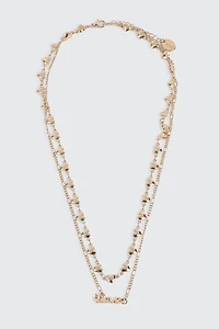 Collier Love deux rangs en chaîne