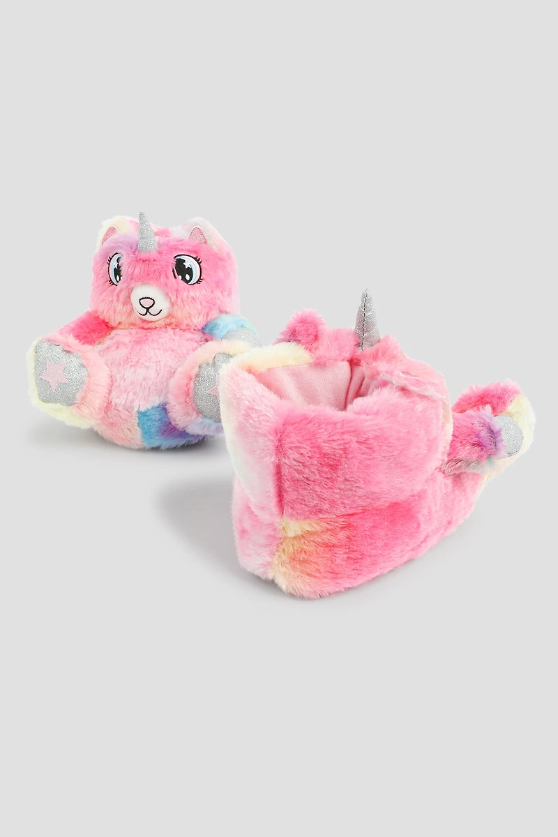 Pantoufles animal en peluche