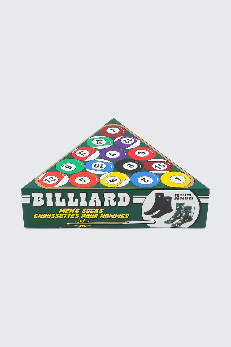 Ardene Man 2-Pack Billiard Sock Gift Set For Men in Dark Green | Polyester/Spandex/Cotton