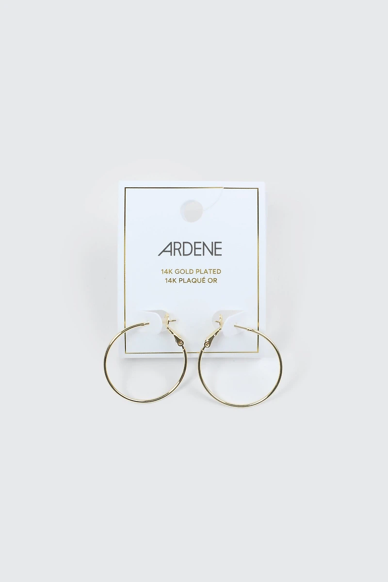 Anneaux plaqués or 14K