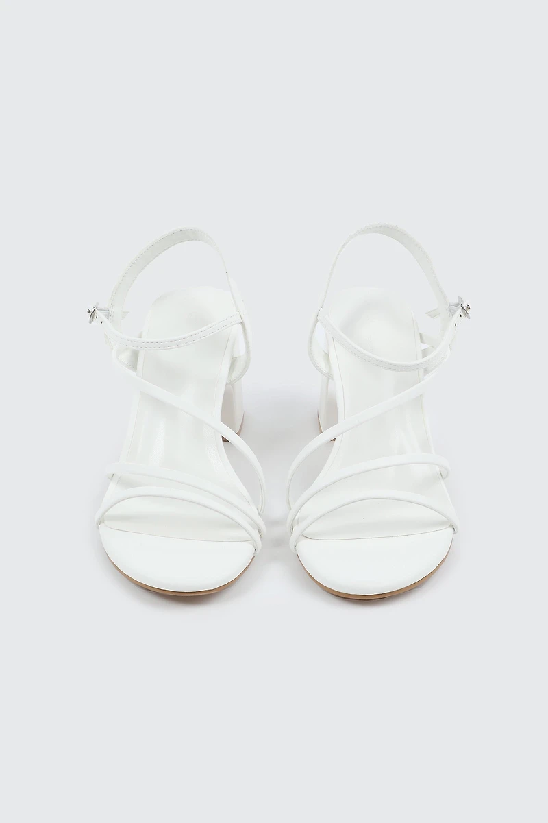 Sandales multibrides à talon bloc