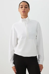 Chandail demi-glissière en maille double camactive