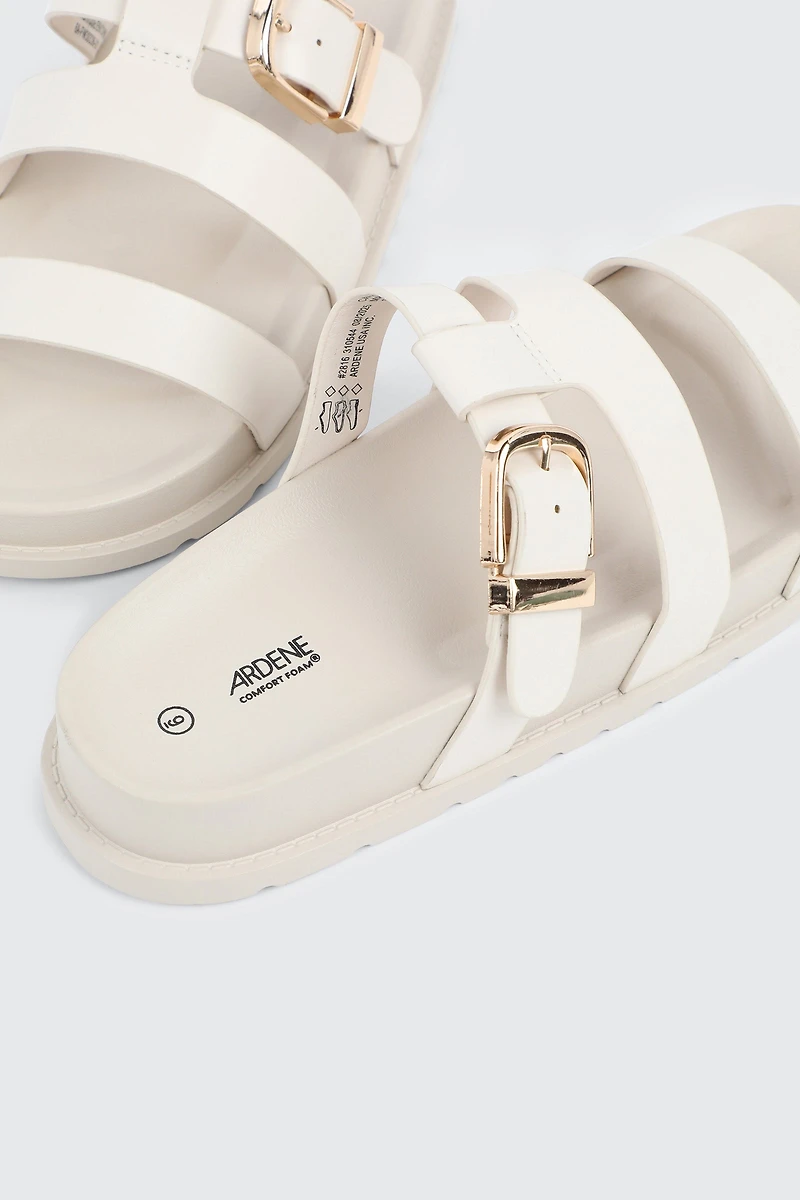 Sandales volumineuses à détail de boucle