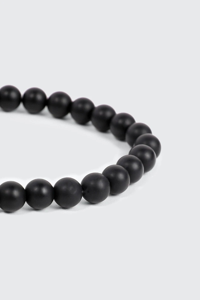 Bracelet à billes en pierre