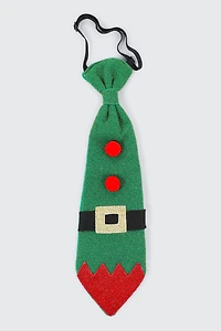 Ardene Elf Necktie in Green | Polyester