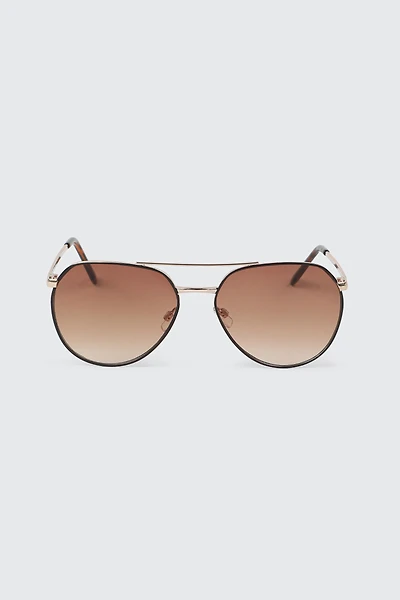 Ardene Man Aviator Sunglasses For Men in Brown