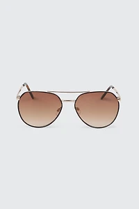 Ardene Man Aviator Sunglasses For Men in Brown