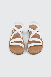 Sandales multibrides élastiques