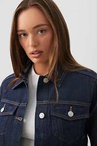 Veste en denim de coupe classique