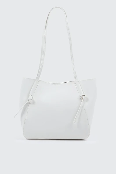Ardene Faux Leather Tote Bag in White