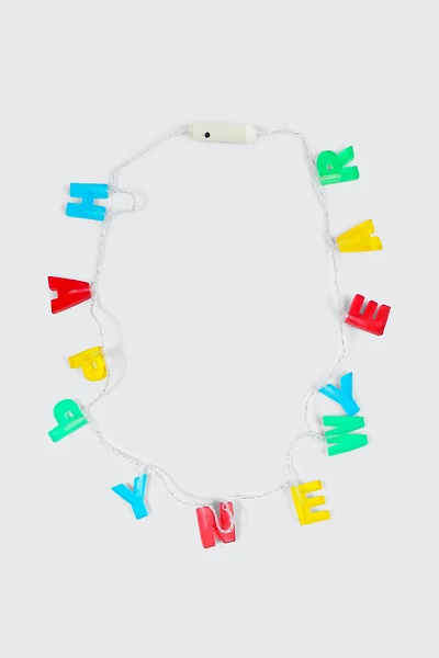 Ardene Light Up Happy New Year Necklace